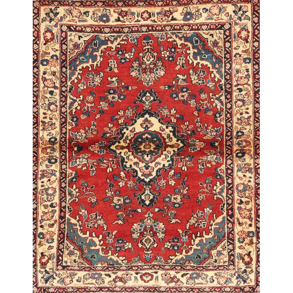 Astoria Grand Aarons Oriental Red/Beige/Blue Area Rug Wayfair